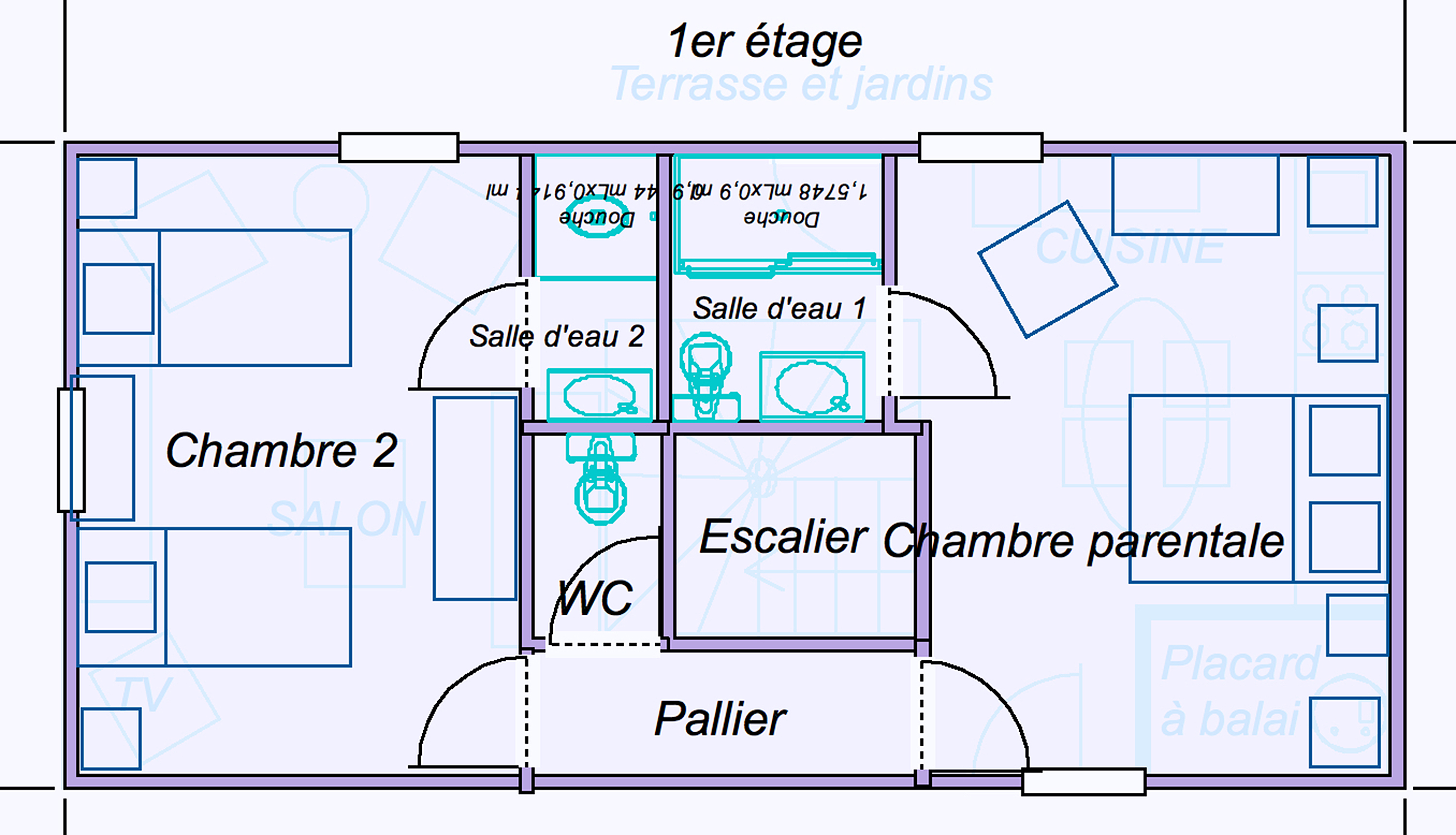 Grands-Mères - first floor - 2 bedrooms